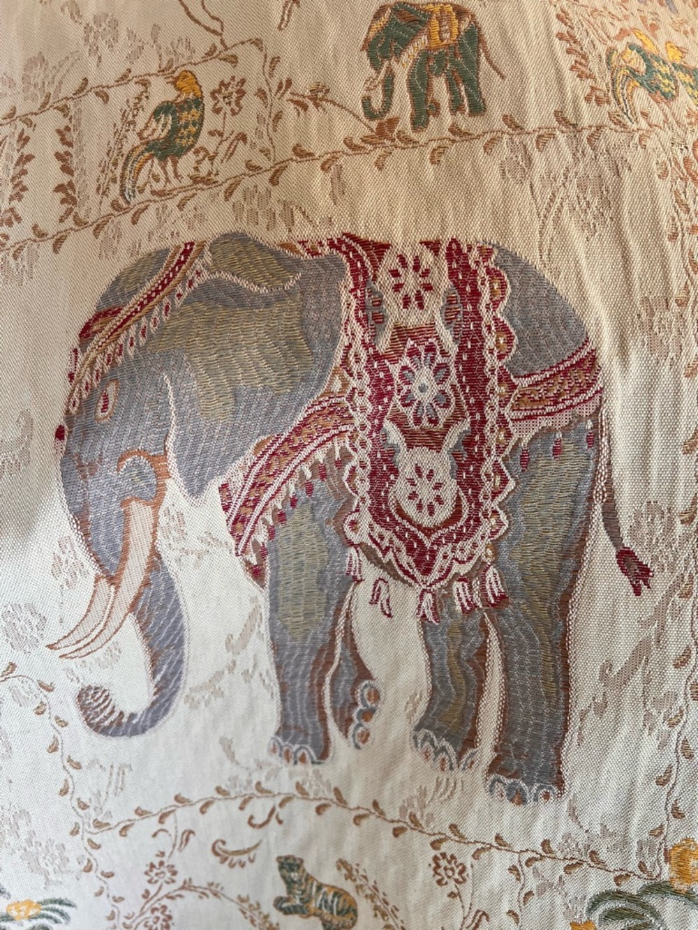 Rare Pier One Elephant Tapestry lined curtains, A Set of 4, 54” x 84”